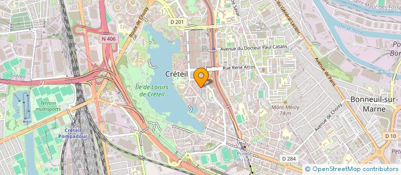 localisation de l'entreprise GDO-BAT  CRETEIL