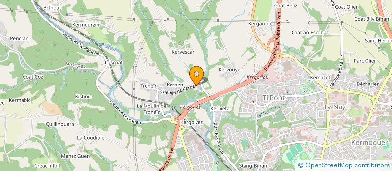 localisation de l'entreprise GDOM à QUIMPER