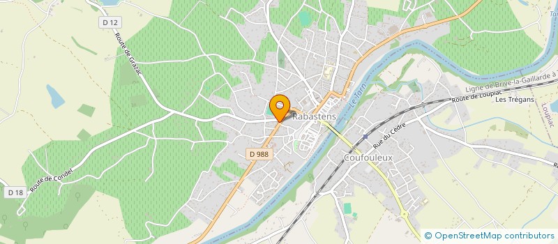 localisation de l'entreprise GDP  RABASTENS