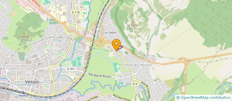 localisation de l'entreprise GDP  FROTEY-LES-VESOUL