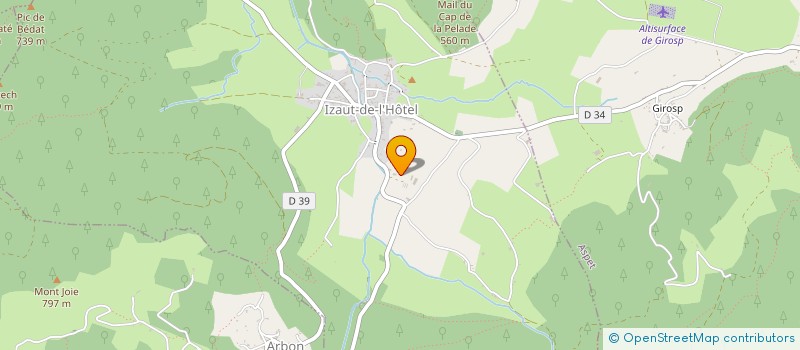 localisation de l'entreprise GDP ENERGIE  IZAUT-DE-L'HOTEL