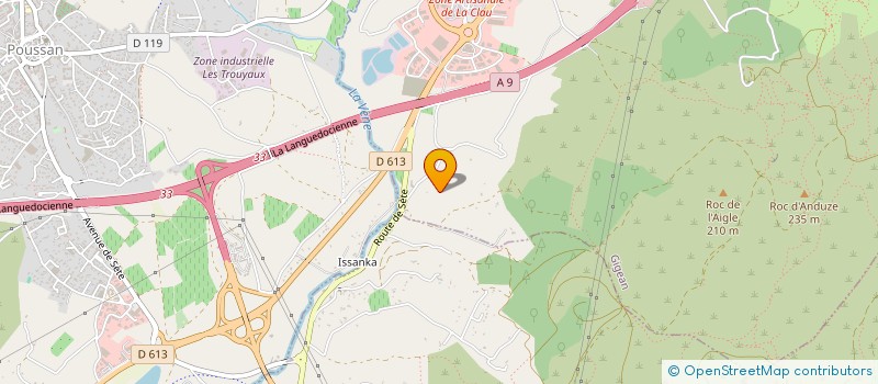 localisation de l'entreprise GDPF  GIGEAN