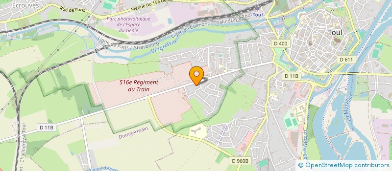 localisation de l'entreprise GDPMD  ECROUVES