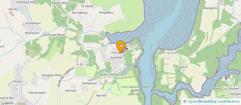 localisation de l'entreprise GDQUAI  BENODET