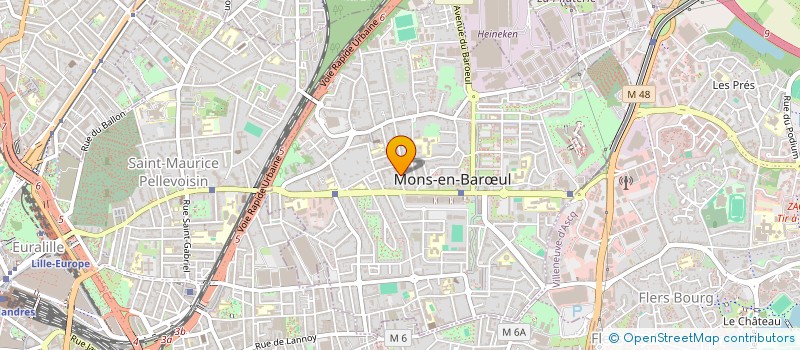 localisation de l'entreprise GDR NORD HORLOGERIE à MONS-EN-BARŒUL