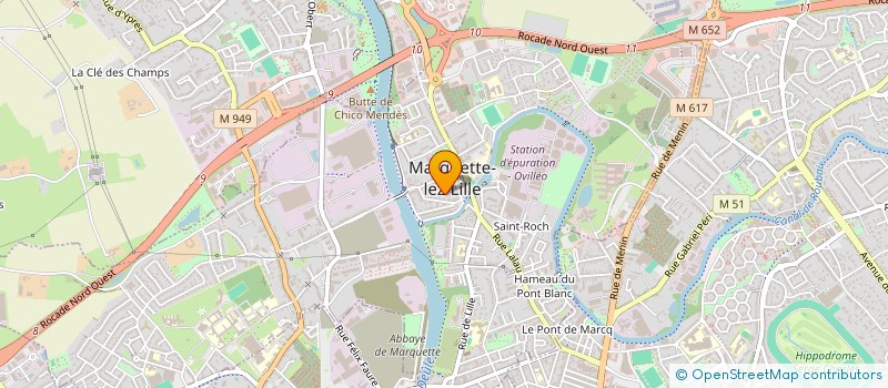 localisation de l'entreprise GDRL  MARQUETTE-LEZ-LILLE