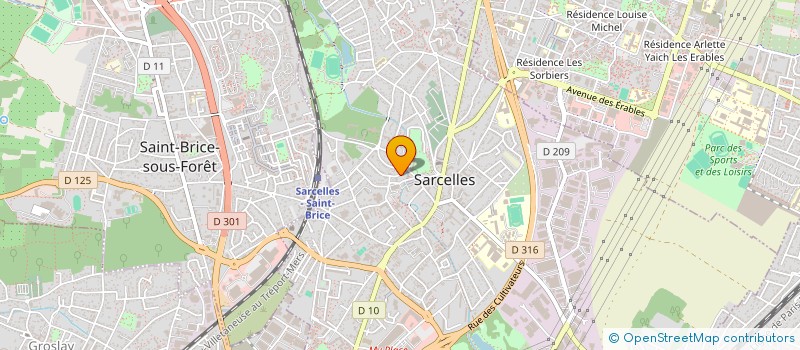 localisation de l'entreprise GDS à SARCELLES