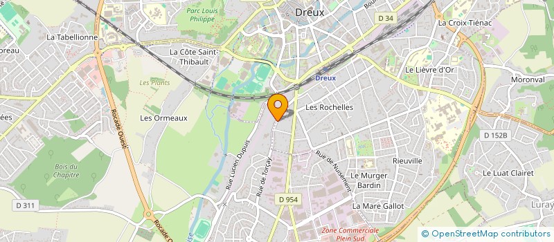 localisation de l'entreprise GDS BENOIST FLEURS à DREUX