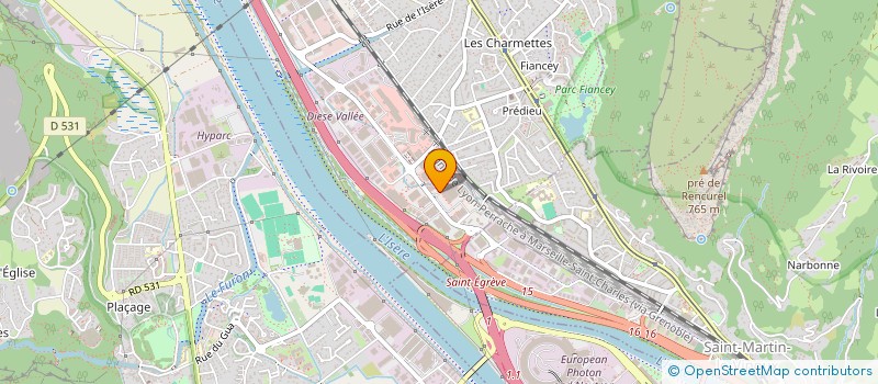 localisation de l'entreprise GDS CAFETERIA  SAINT-EGREVE