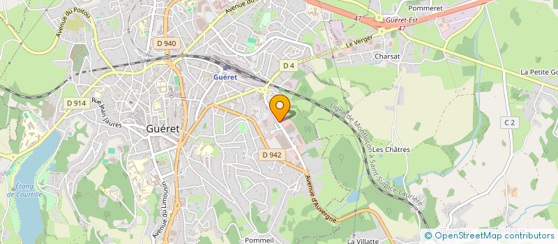 localisation de l'entreprise GDS DE LA CREUSE à GUERET