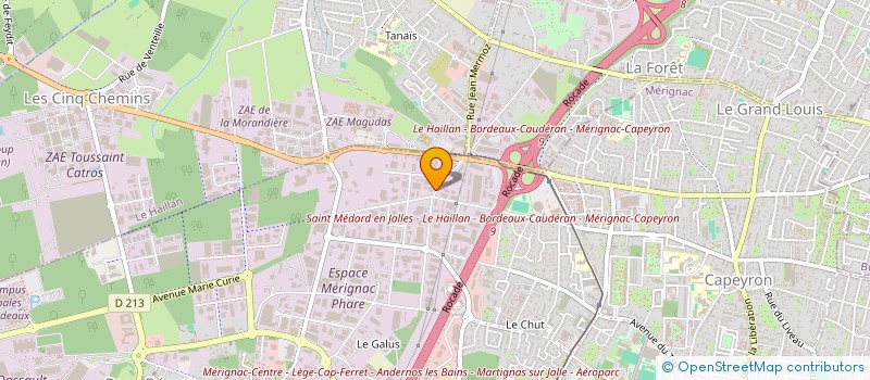 localisation de l'entreprise GDS GESTION DYNAMIQUE ET STRATEGIE à MERIGNAC