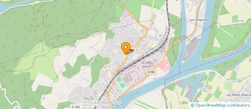 localisation de l'entreprise GDS IMMO  LA VOULTE-SUR-RHONE