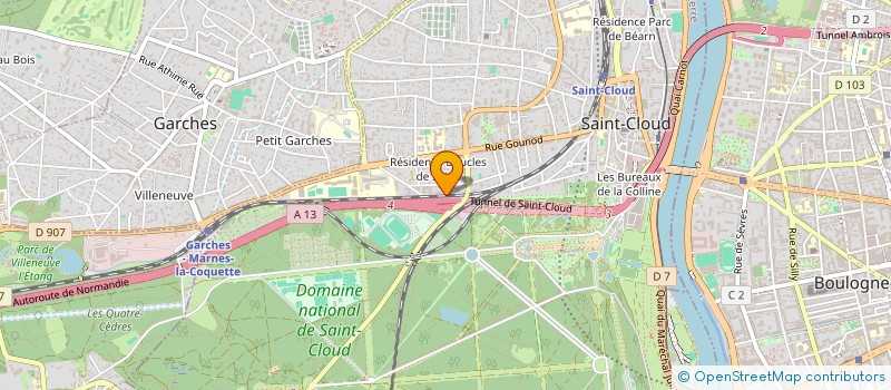localisation de l'entreprise GDS PRO SAINT-CLOUD à SAINT-CLOUD