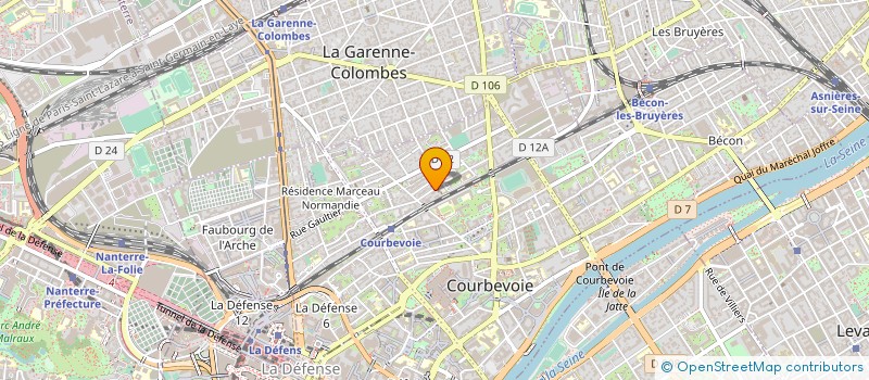 localisation de l'entreprise GDS PROD à COURBEVOIE