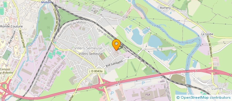 localisation de l'entreprise GDSB IDENTIFICATION ASSOCIATION    BETAI  VILLERS-SEMEUSE