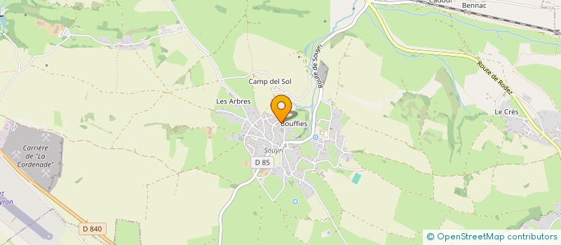 localisation de l'entreprise GDSD  SALLES-LA-SOURCE