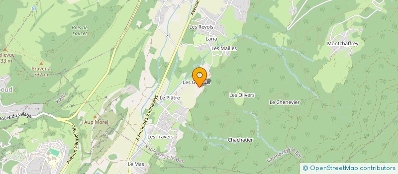 localisation de l'entreprise GDSL INGENIERIE  VAULNAVEYS-LE-BAS