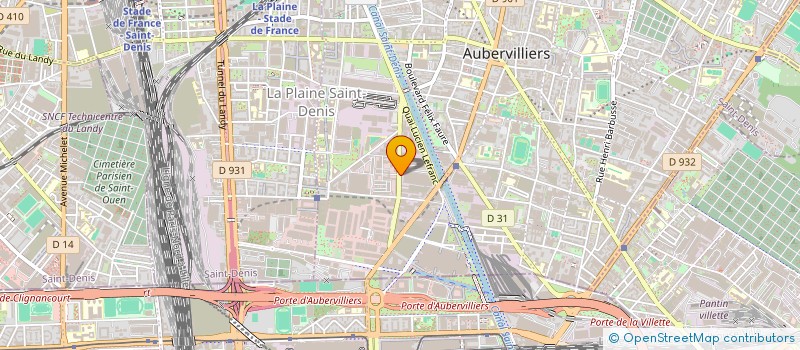 localisation de l'entreprise GDT DISTRIBUTION à AUBERVILLIERS