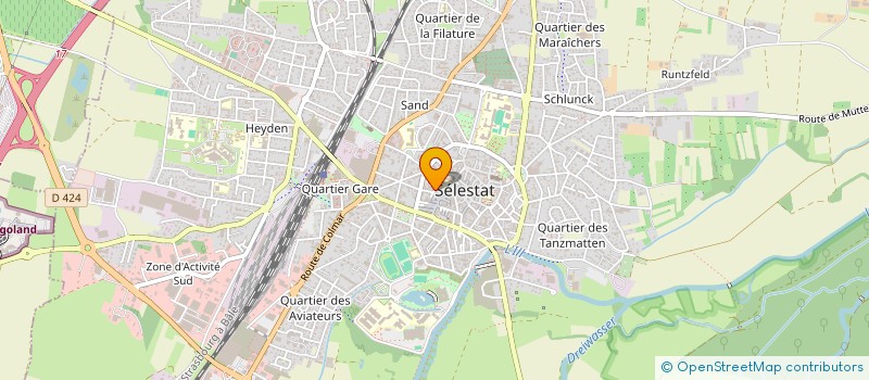 localisation de l'entreprise GDTOUR à SELESTAT