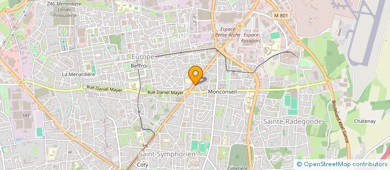 localisation de l'entreprise GDTOURS  TOURS