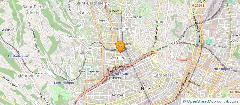 localisation de l'entreprise GDV à NICE