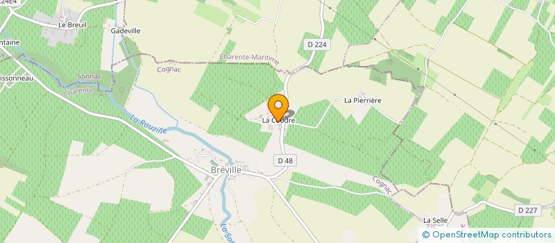 localisation de l'entreprise GDV à BREVILLE