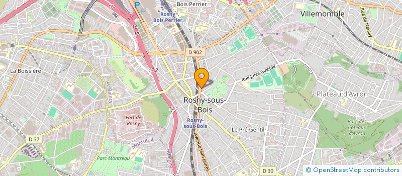 localisation de l'entreprise GDV  ROSNY-SOUS-BOIS