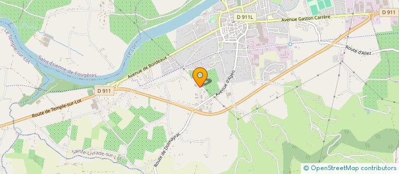 localisation de l'entreprise GDV AUTO à SAINTE LIVRADE SUR LOT