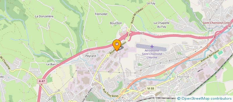 localisation de l'entreprise GDV GESTION DES VIANDES à LA TALAUDIERE