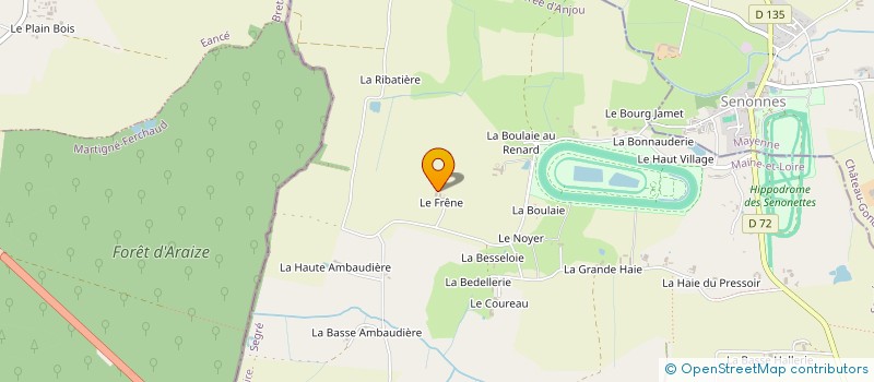 localisation de l'entreprise GDV RACING à OMBREE D'ANJOU
