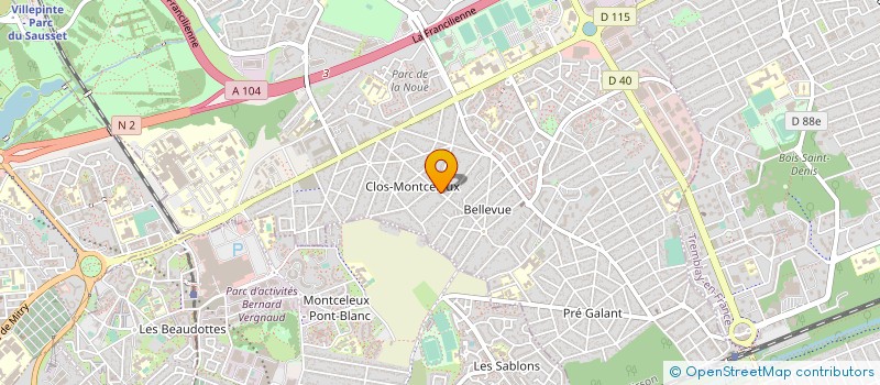 localisation de l'entreprise GDV78 à VILLEPINTE