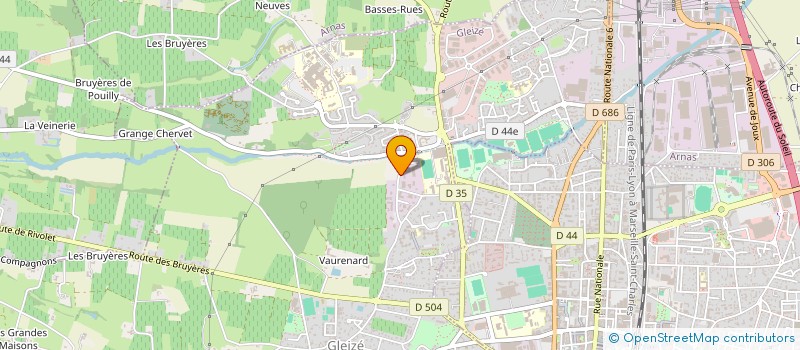 localisation de l'entreprise GDVET  GLEIZE