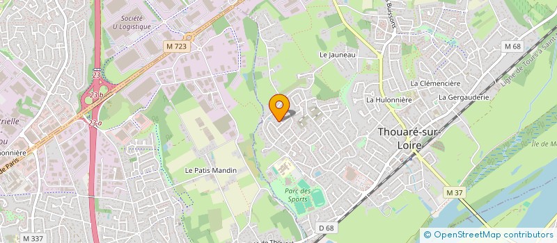 localisation de l'entreprise GDX FAMILY ACESQUAD  THOUARE-SUR-LOIRE