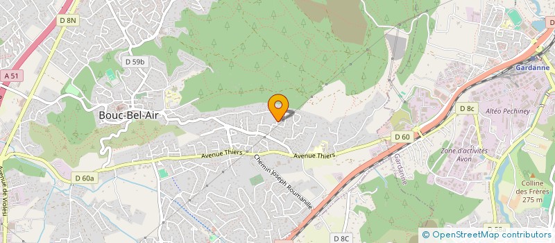 localisation de l'entreprise GDY ASSURANCES à BOUC-BEL-AIR