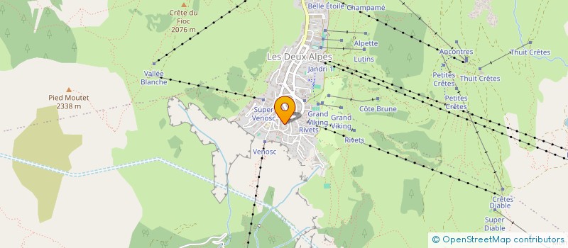 localisation de l'entreprise GDY2A  LES DEUX ALPES