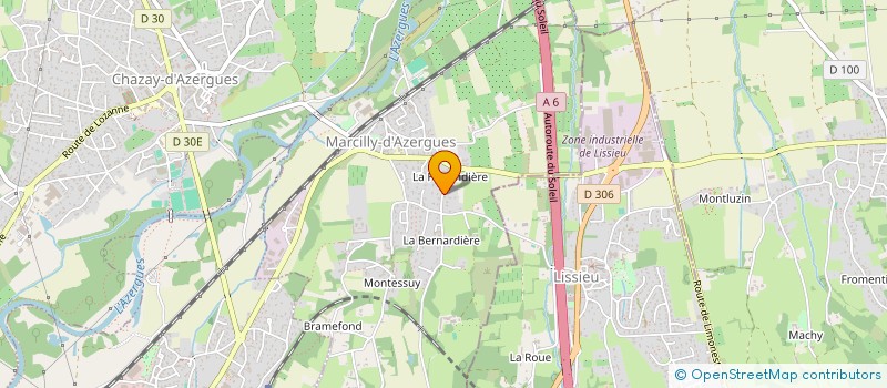 localisation de l'entreprise GE-A  MARCILLY-D'AZERGUES