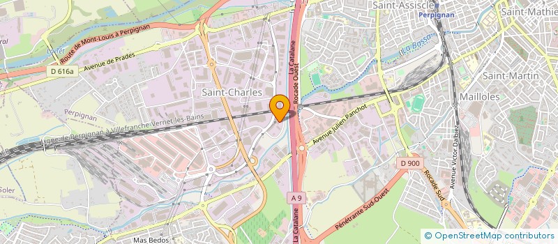 localisation de l'entreprise GE AGARIPLUS à PERPIGNAN