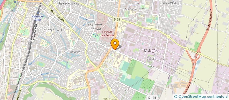 localisation de l'entreprise GE AGRI EMPLOI 26  VALENCE