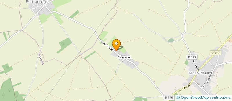 localisation de l'entreprise GE BAUDEL  LOUVENCOURT