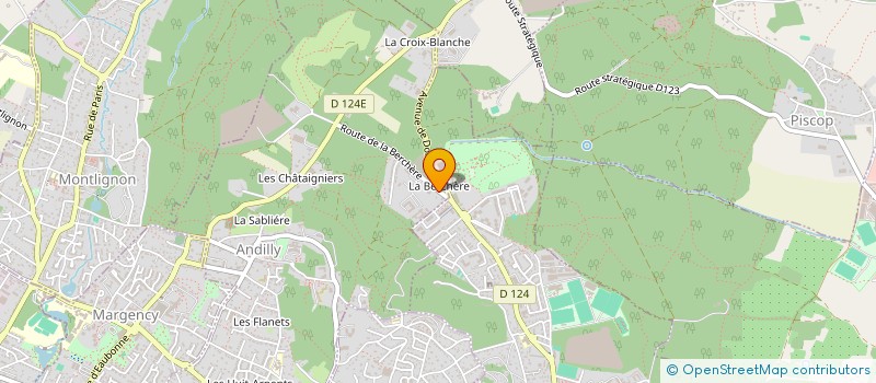 localisation de l'entreprise GE BTP à ANDILLY