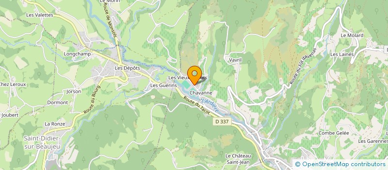 localisation de l'entreprise GE BULLIATHI  BEAUJEU