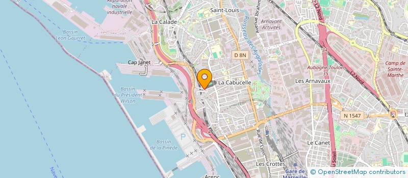 localisation de l'entreprise GE CARRELAGE à MARSEILLE