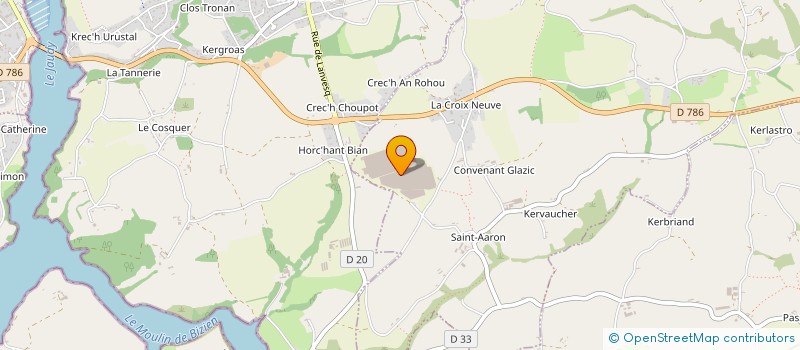 localisation de l'entreprise GE CHO à PLEUMEUR-GAUTIER