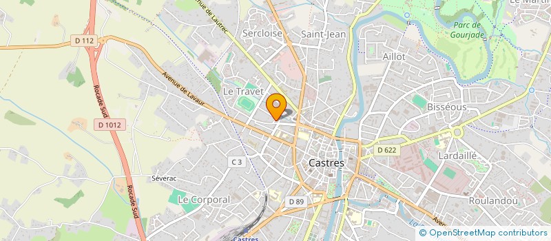 localisation de l'entreprise GE.CLAU  CASTRES