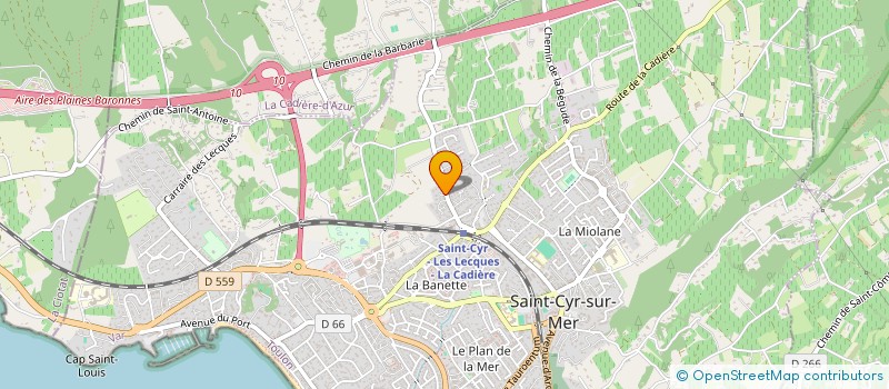 localisation de l'entreprise GE-CO à SAINT-CYR-SUR-MER