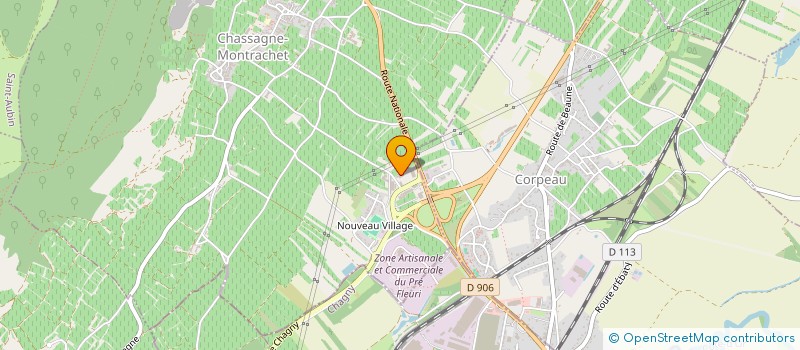 localisation de l'entreprise GE COLIN-MOREY à CHASSAGNE-MONTRACHET