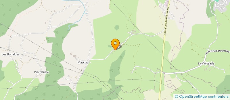 localisation de l'entreprise GE CROS-MALCOR  TAUSSAC