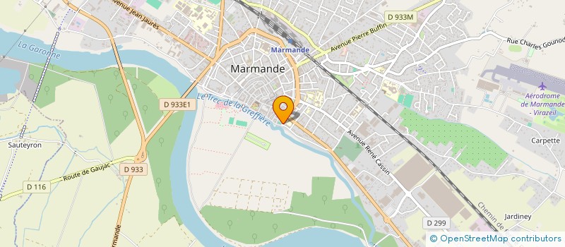 localisation de l'entreprise GE D'ALBRET  MARMANDE