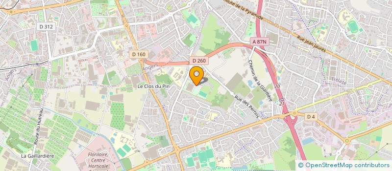 localisation de l'entreprise GE D'INSERTION ET DE QUALIFICATION SPORT ET LOISIRS PAYS DE LA LOIRE à LES PONTS-DE-CE