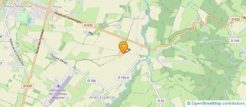 localisation de l'entreprise GE DE COUELLE  ARIES-ESPENAN